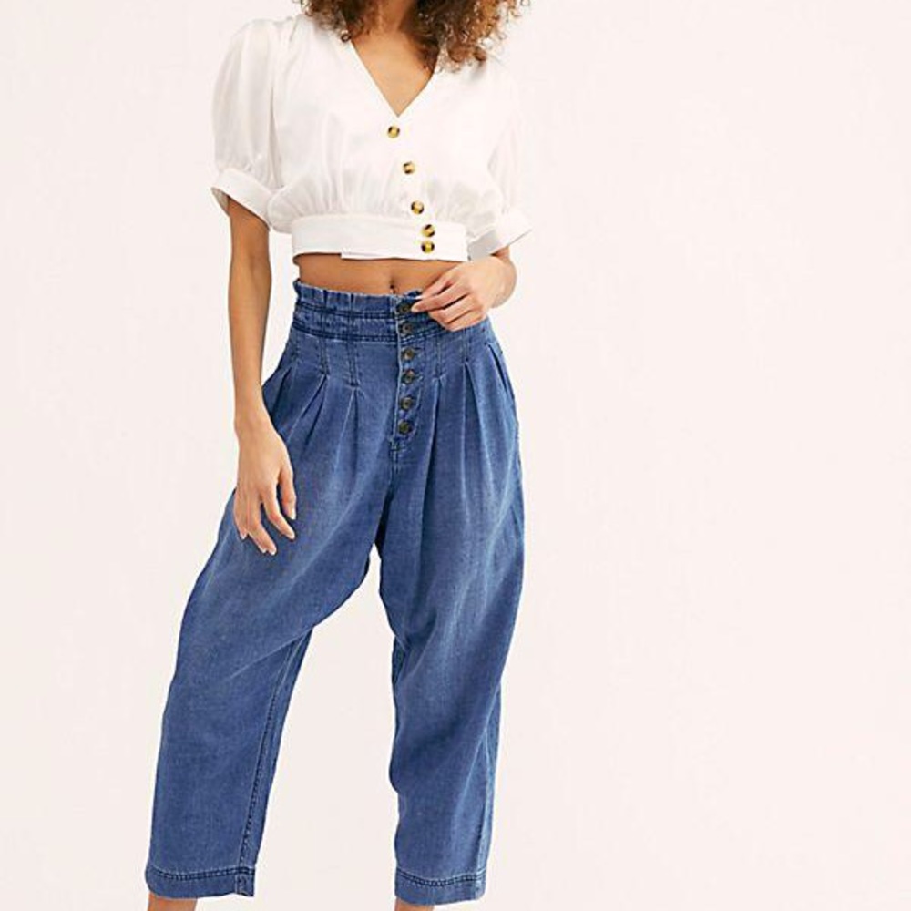 NWT Free People Mover Shaker High Waist Pants 0